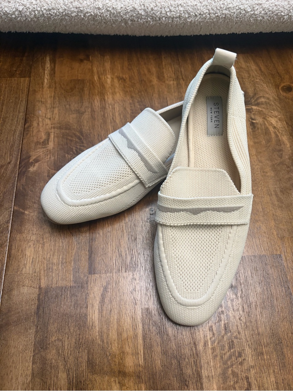 STEVEN New York Torrie Knit Loafers Bone Knit Memory Foam Size 9M